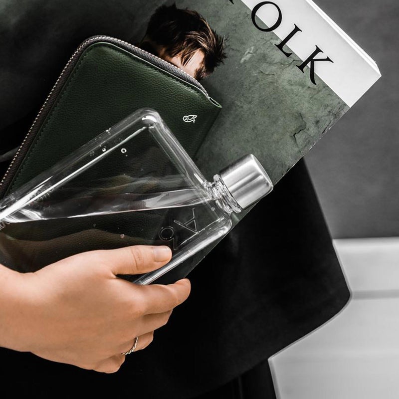 memobottle A6 12oz / 375ml - Slim & flat water bottle designed to fit in your bag - BPA-Free Tritan - Image 3